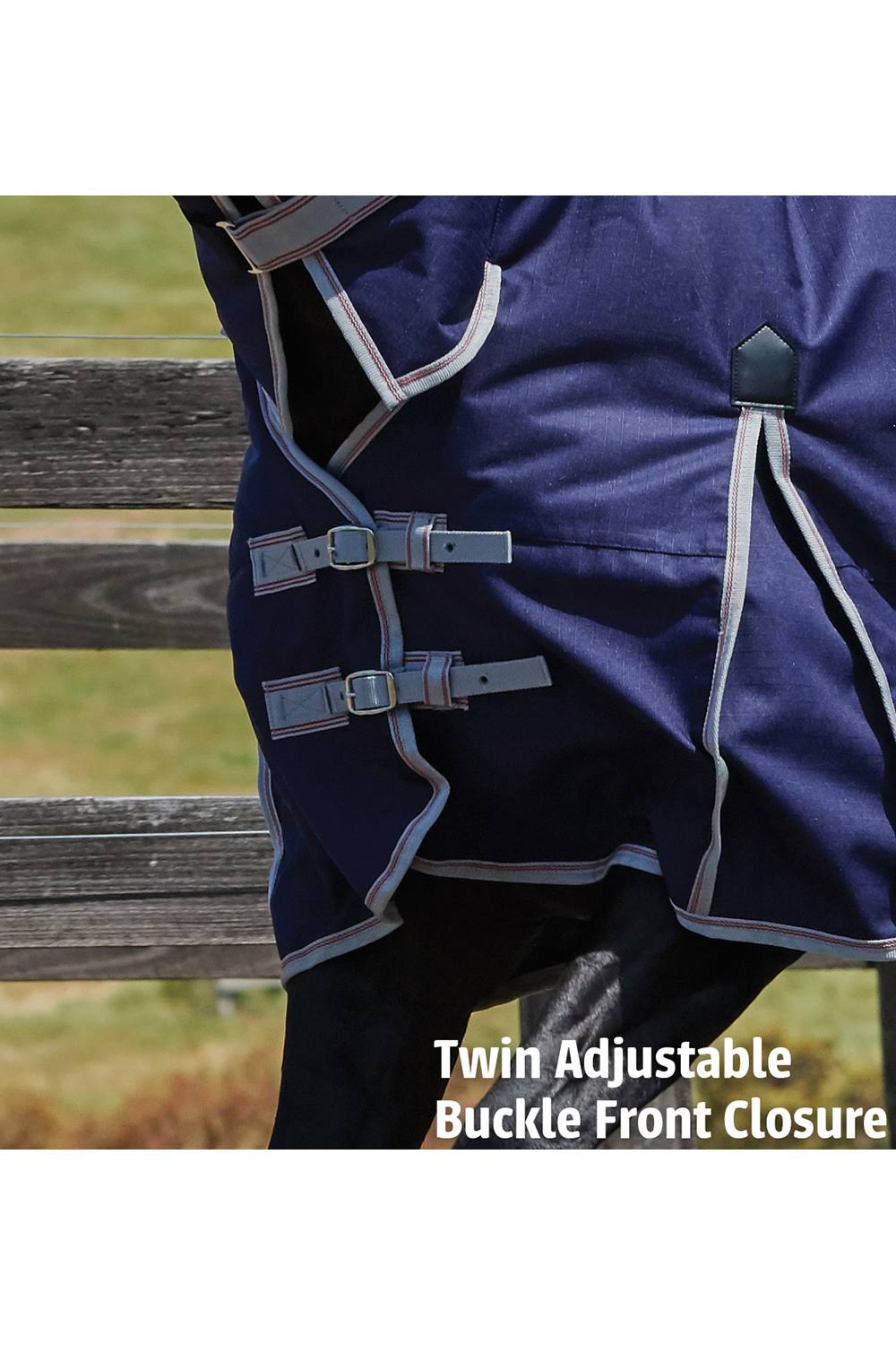 Navy/Silver/Red Standard Neck Medium B5769
