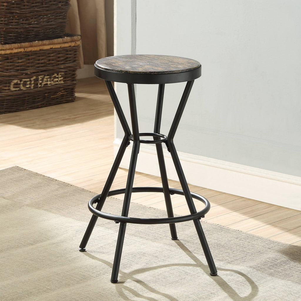 Black Industrial Vintage Bar Stool A80425