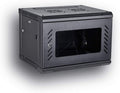 BLACK 06U 19-Inch Server Network Rack with Locking Glass Door P6218