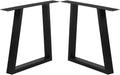 Black Cast Iron Table Legs 2 PCS B76343