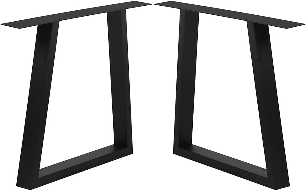 Black Cast Iron Table Legs 2 PCS B76343