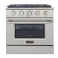 30 Natural Gas Dual Fuel Range with 4 Burners Stainless Steel R9558