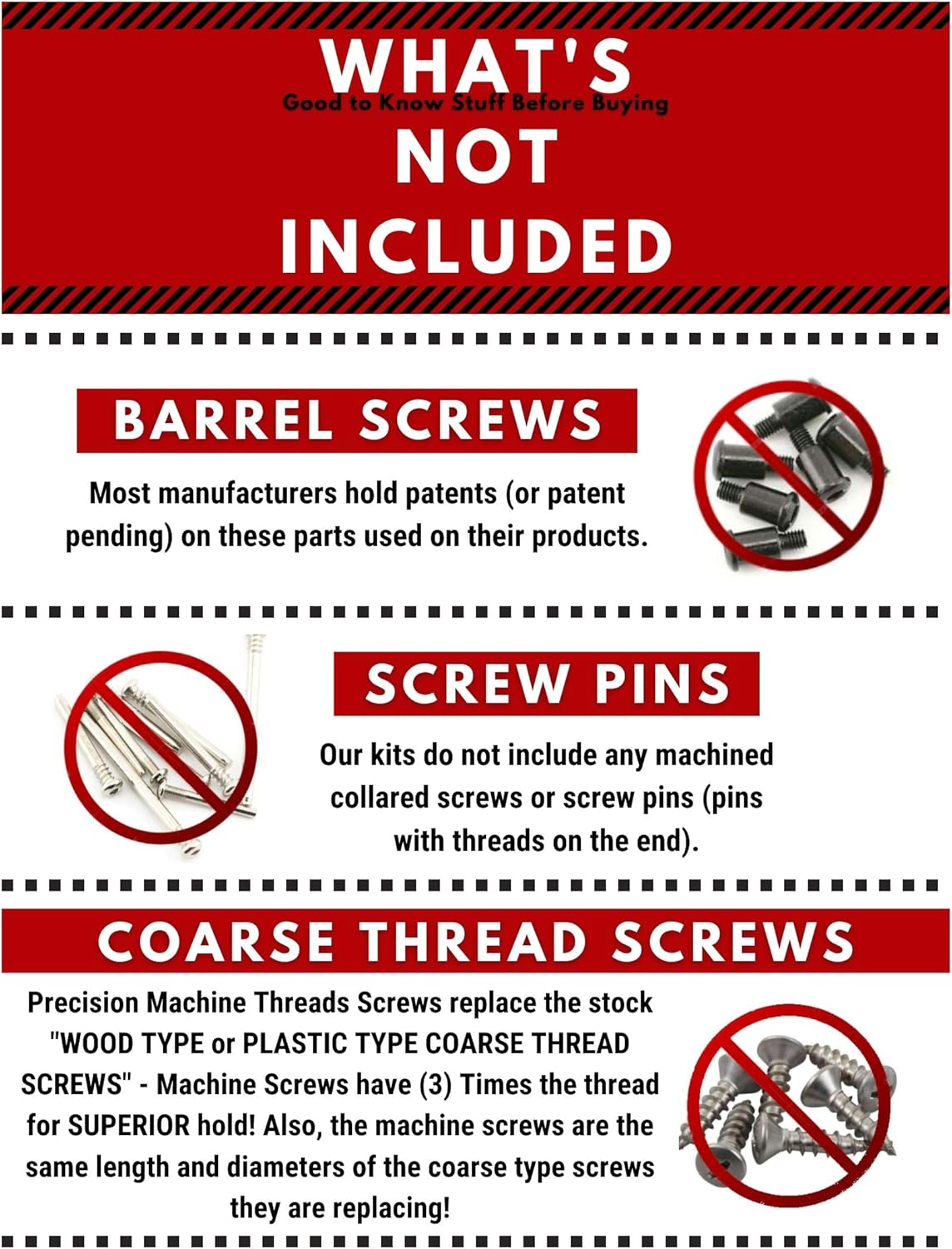 Stainless Steel Screw Kit Pack of 2 B430546