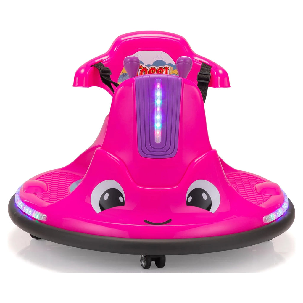 12V Kids Bumper Car with Remote Control LED Lights K445583