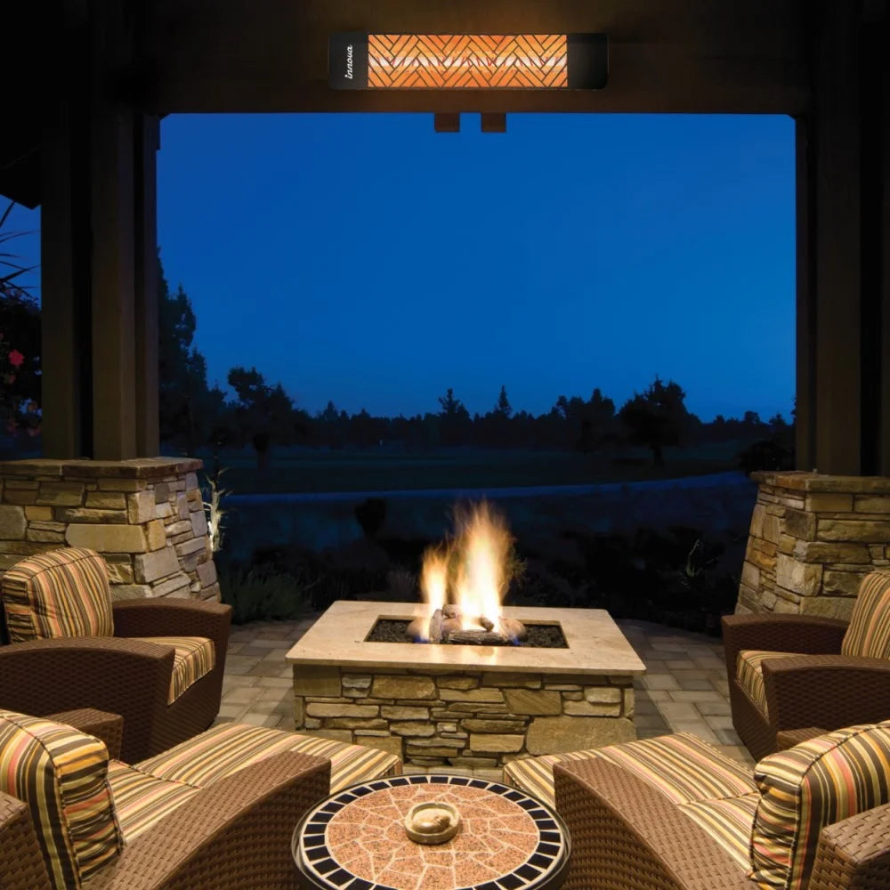 White Finish Outdoor Wall Mount Electric Heater P6847