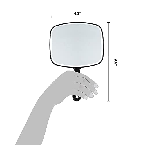 Black Handheld Hand Mirror O37329