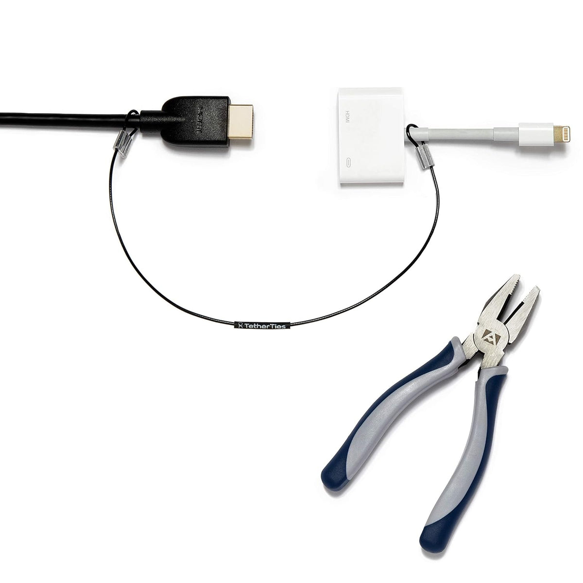 White 60 Pack Cable Tethers T91331