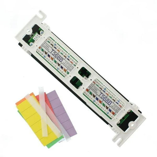 12 Ports CAT 6 Black Patch Panel K629