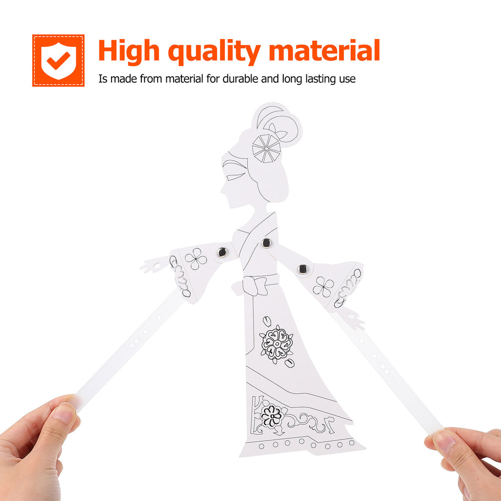 DIY Material Kit Toys for Toddlers Shadow Puppetry Making Tools Chinese Handmade Materials Child N61586