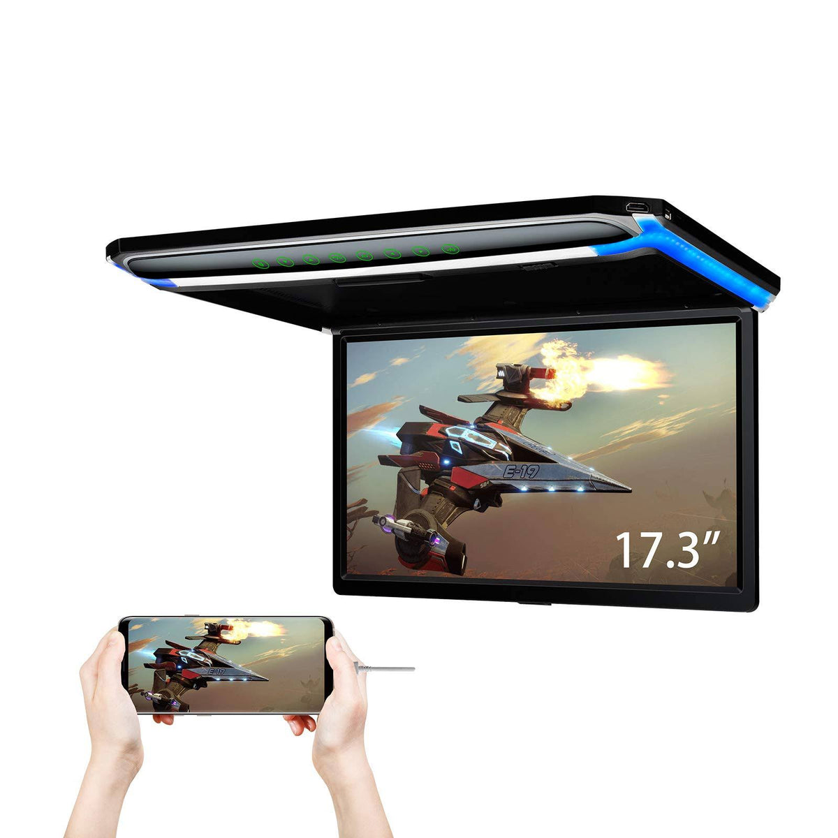 17.3 inch FHD Car Overhead Monitor with HDMI Port A83701