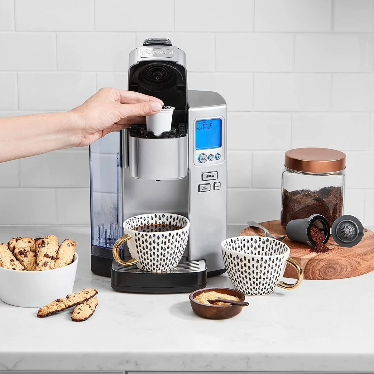 Single Serve 72-Ounce Stainless Steel Coffee Maker V887