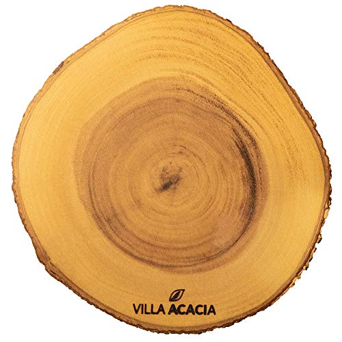 Natural Acacia Wood Live Edge Serving Platter C7084