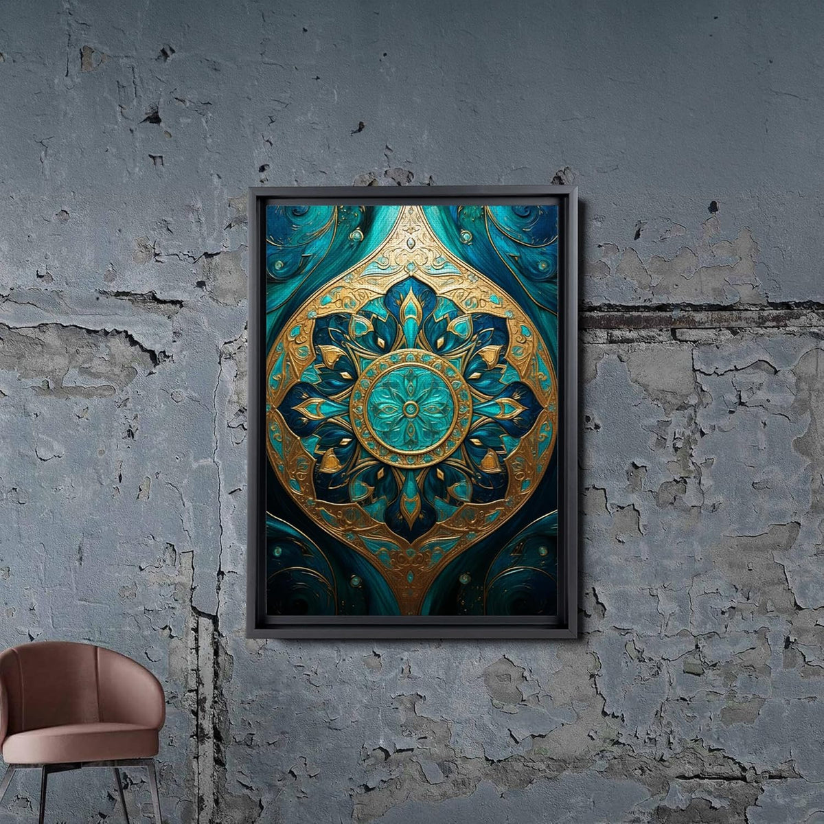Vintage Mandala Flowers Wall Art Prints G201