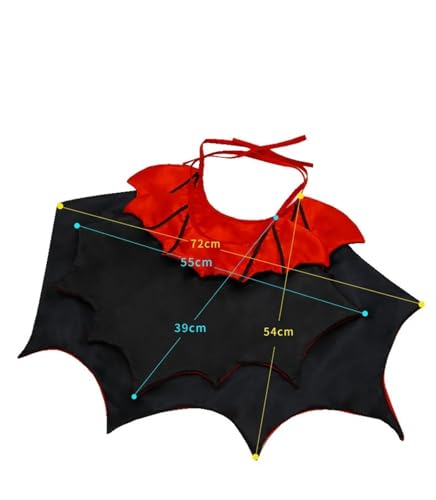 4-Piece Halloween Pet Cosplay Vampire Cloak Outfit L747650