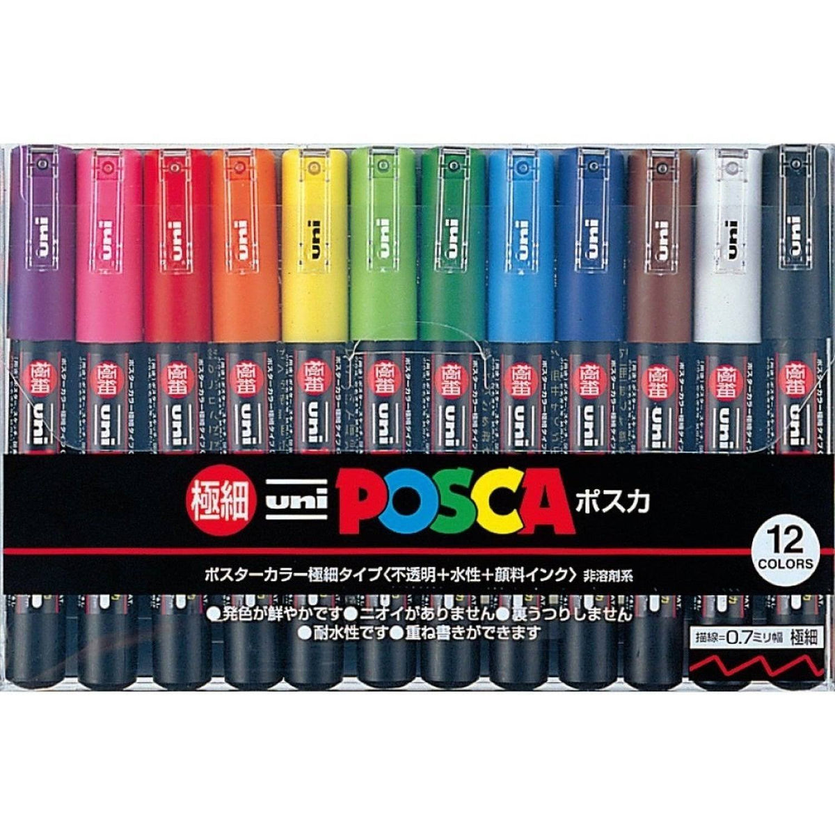 Paint Marker Pen Extra Fine Point Set of 12 Z2792