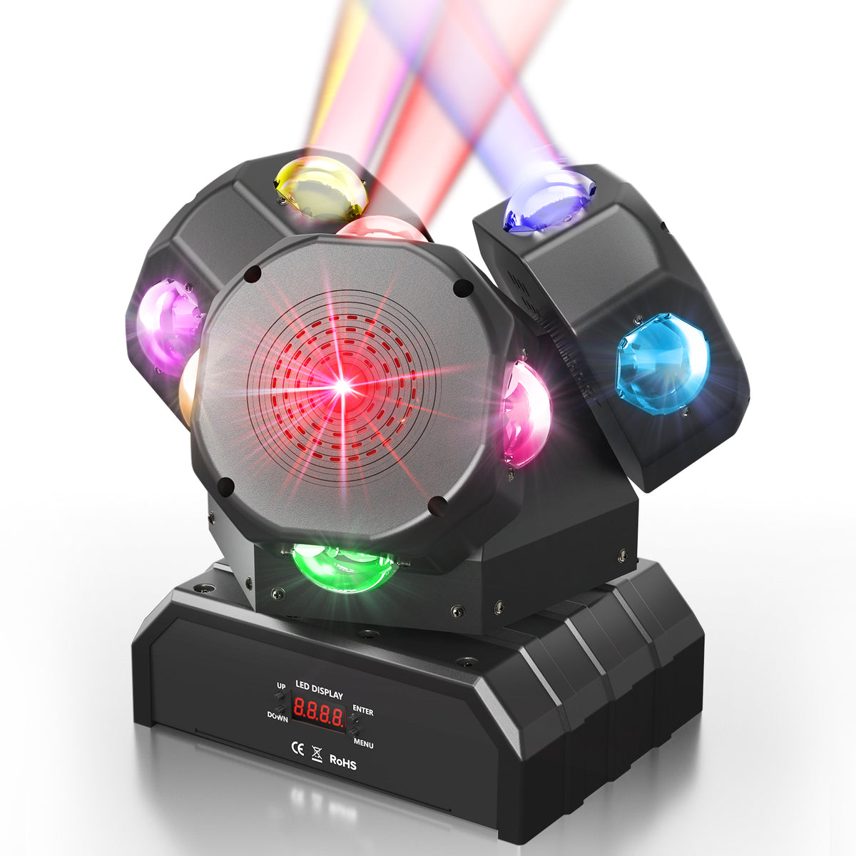 3 Head RGBW DMX512 LED Moving Head Stage Light O109