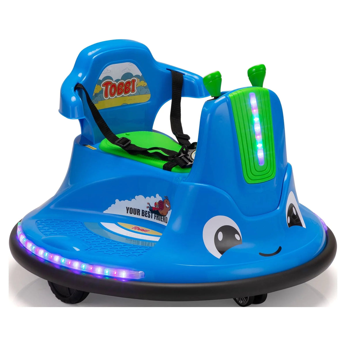 12V Kids Bumper Car with Remote Control LED Lights K445583