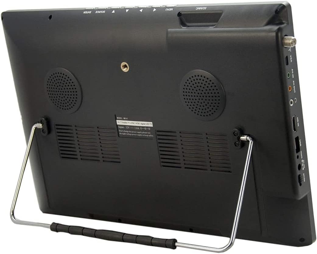 14.1 Portable Widescreen LED TV with HDMI, USB/SD Card Slot, and Remote Control Y99852