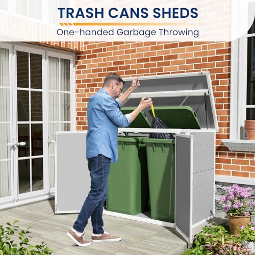 41 Cu Ft Outdoor Resin Storage Shed with Floor O254620