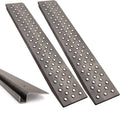 10ga Steel Heavy Duty Trailer Loading Ramps with Mounting Brackets, 5000lb Capacity, 2-Pack Ramp V35384