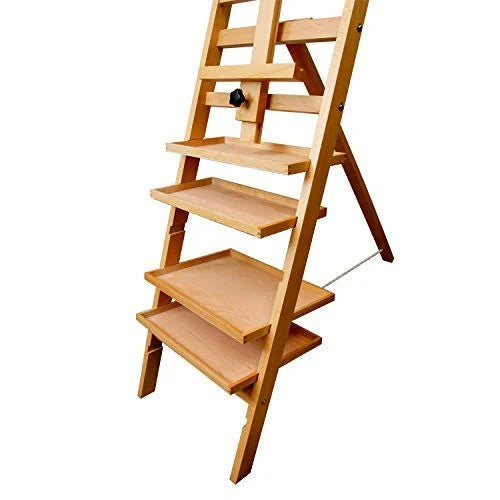 Wooden Studio Easel with 4 Removable Shelves E10935