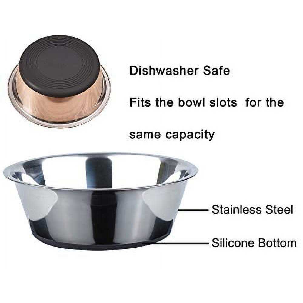 Stainless Steel Anti-Slip Dog Bowls K845