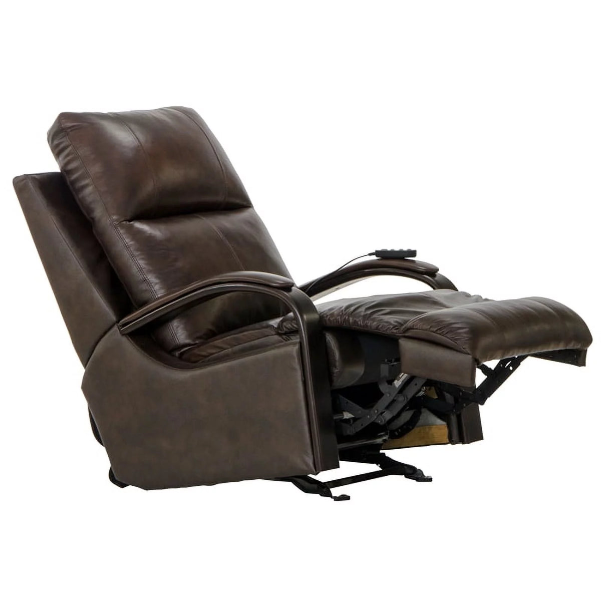 Brown Top Grain Italian Leather Power Recliner Q4084