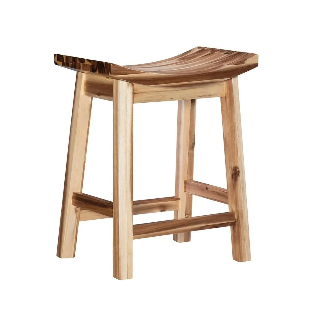 24" Wood Counter Stool U70258