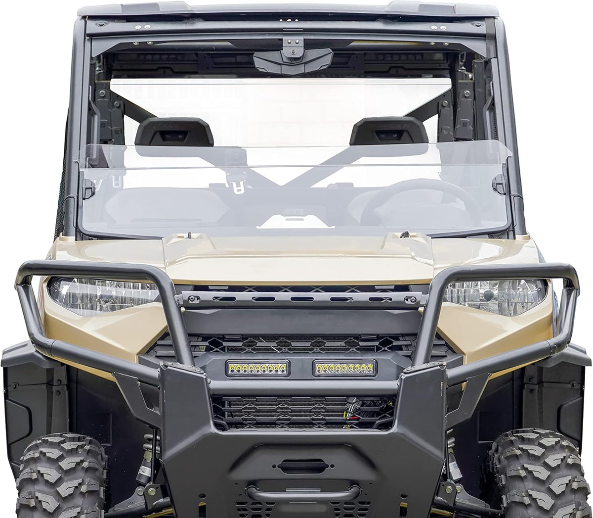 Black Mesh Grille with LED Light Bar for Ranger XP 1000 E4397