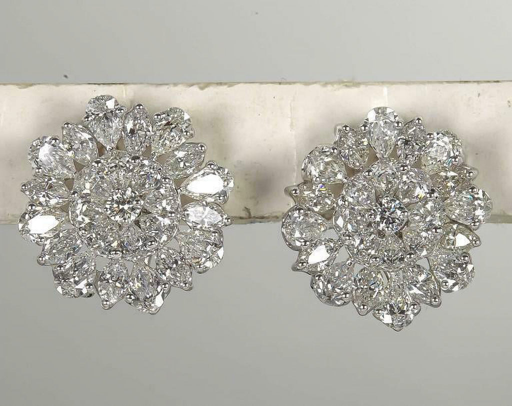Platinum Button Earrings X420