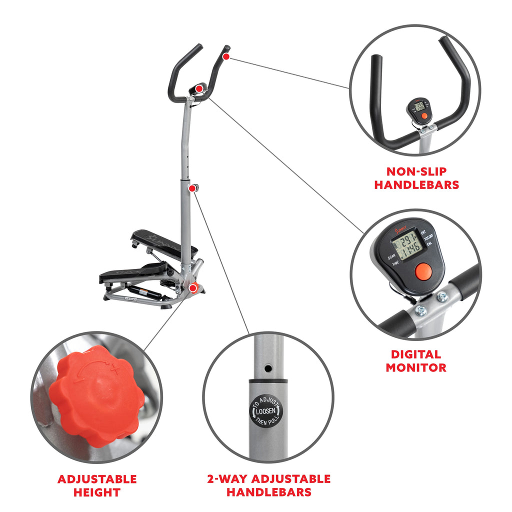 Mini Twister Stair Stepper Climber Machine with Handlebar L181183