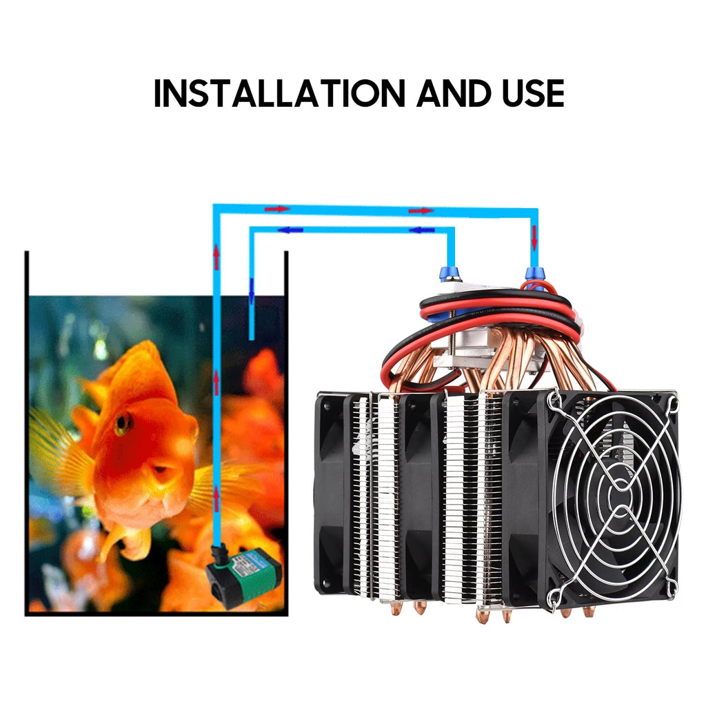 180W Semiconductor Aquarium Chiller for 40 Liters M70402