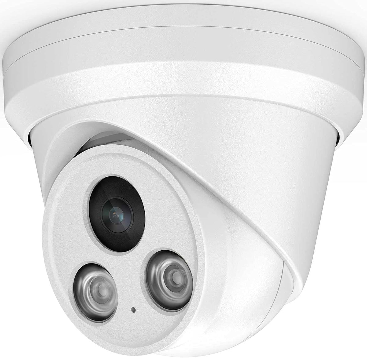 4K 8MP Outdoor PoE IP Turret Camera with Mic, 2.8mm Lens, IP67 H36378