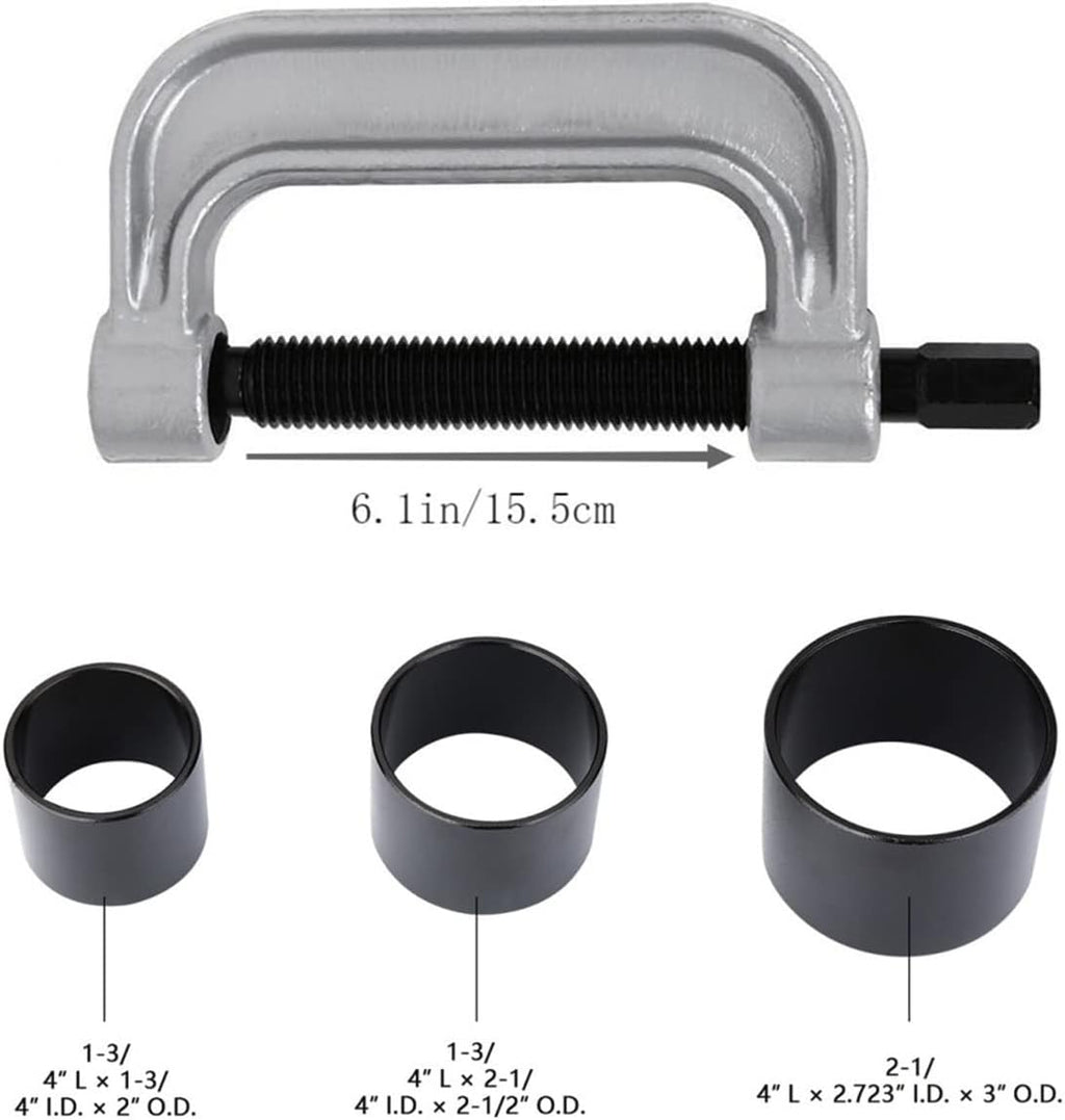 Heavy Duty Ball Joint Press & U Joint Removal Tool Kit with 4x4 Adapters Q42237