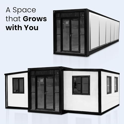 19x20ft Expandable Prefab Tiny House with Restroom F153
