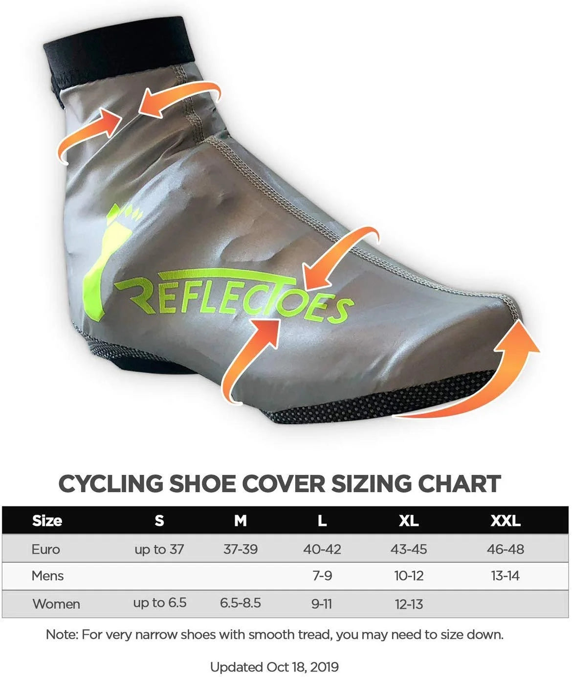 Reflective Winter Bike Shoe Covers D2257