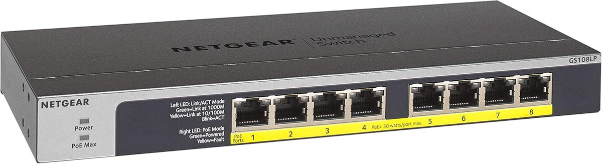 16-Port Gigabit Ethernet Unmanaged PoE Switch with 16 x PoE+ @ 183W K20592