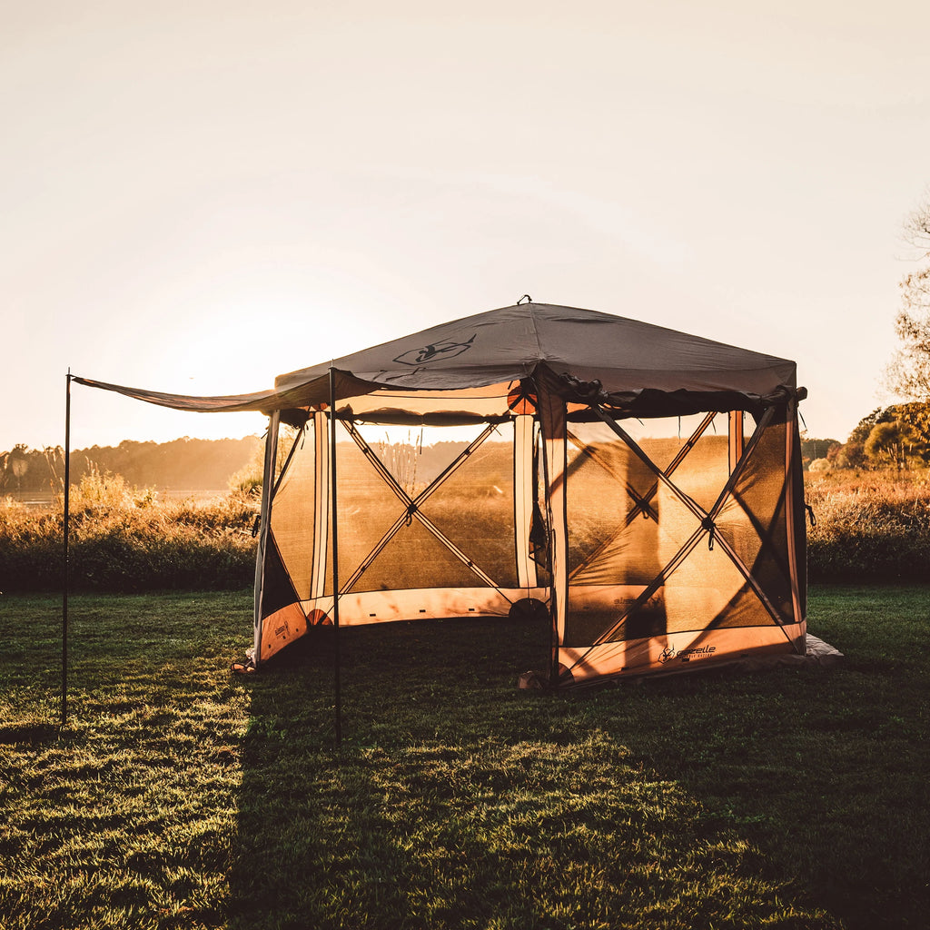 12x12ft 6 Side 8 Person Pop Up Gazebo Tent B877
