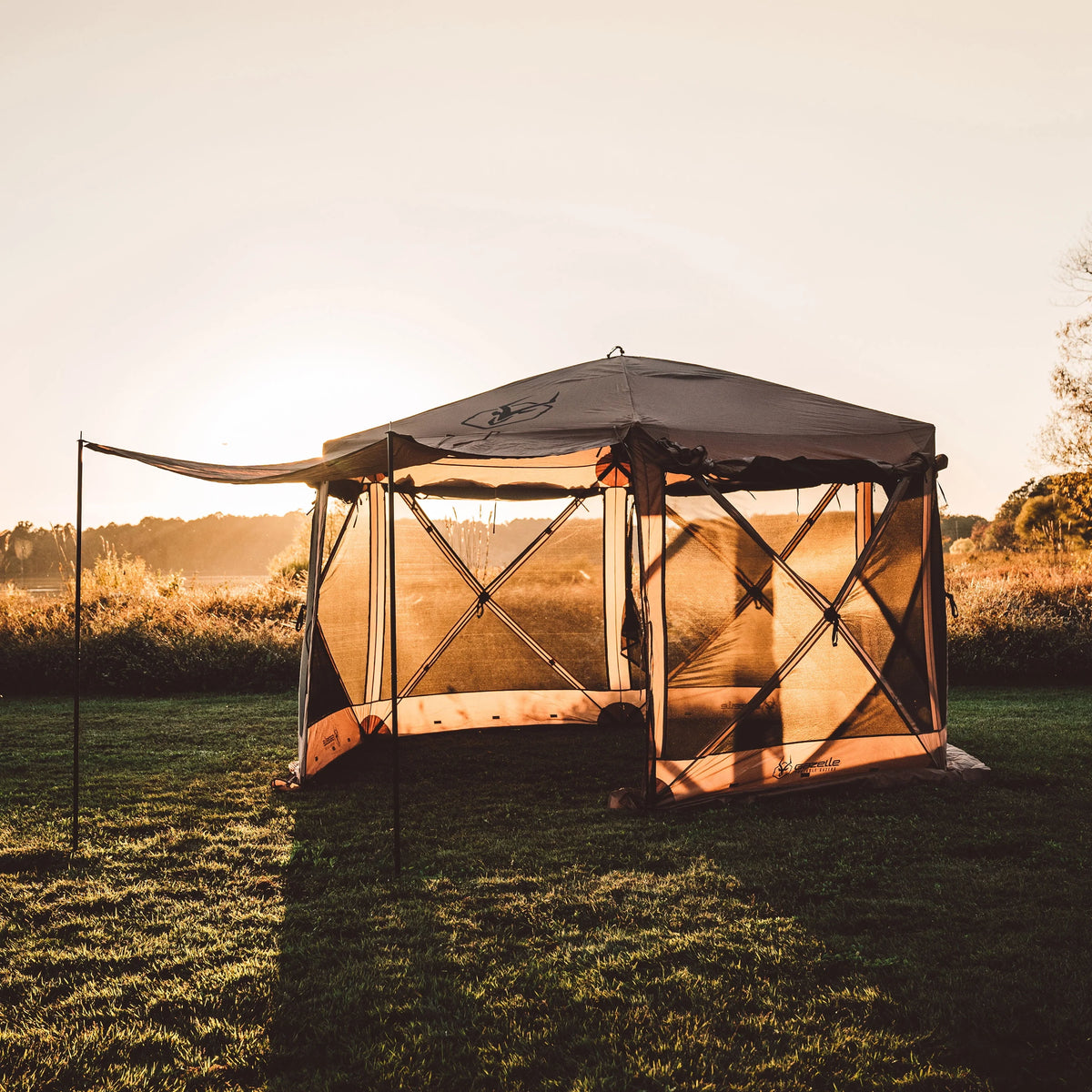 12x12ft 6 Side 8 Person Pop Up Gazebo Tent B877