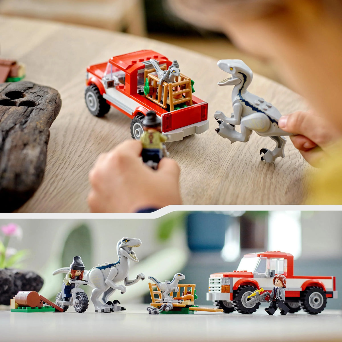 LEGO Jurassic World Dino Combo Pack 66774 Toy Value Pack, 2 in 1 Triceratops and Velociraptor Gift Set, Jurassic World Toy with Dinosaur and Truck Toys, Christmas Gift for Kids Ages 7 and Up E581808