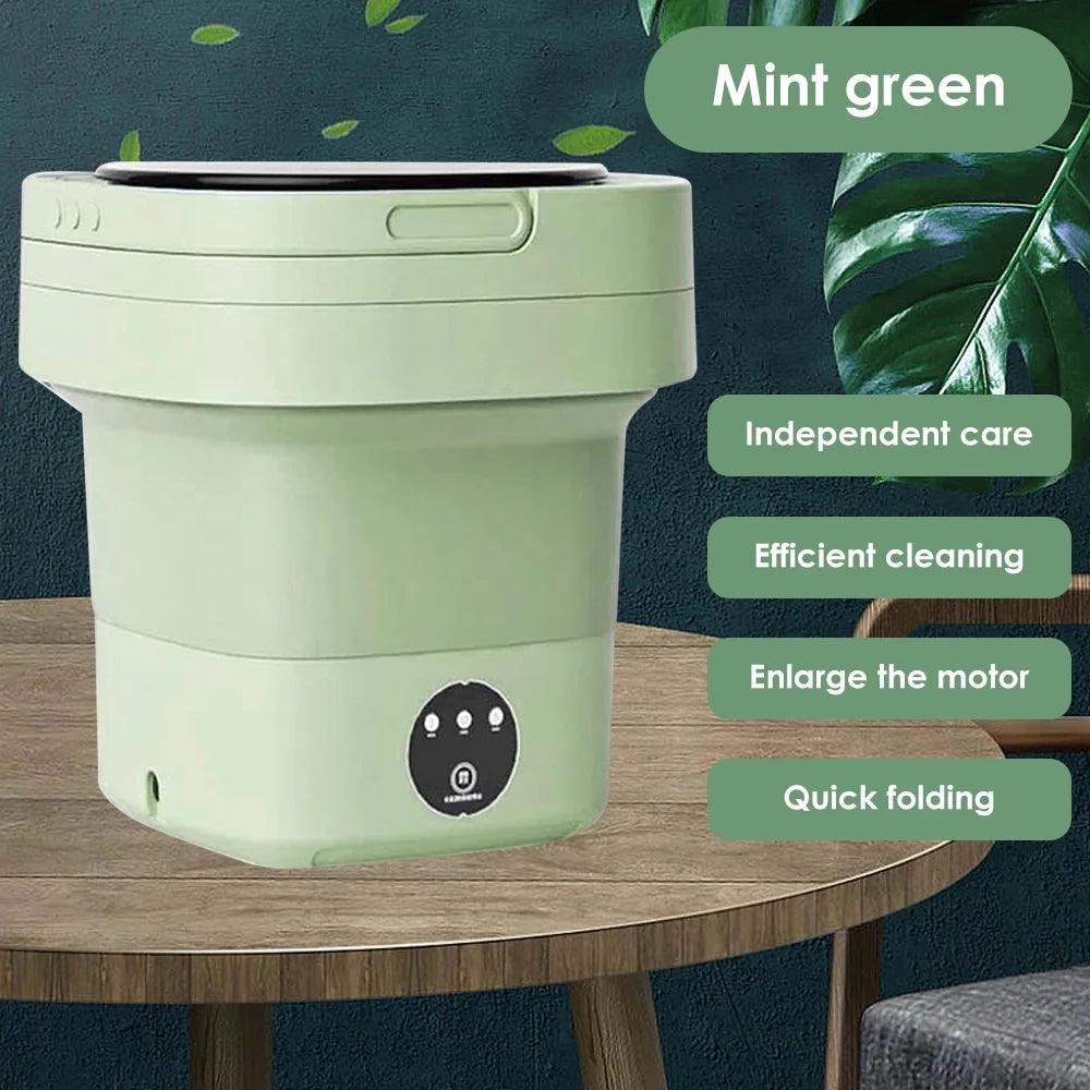 Green Portable Folding Washer T730168