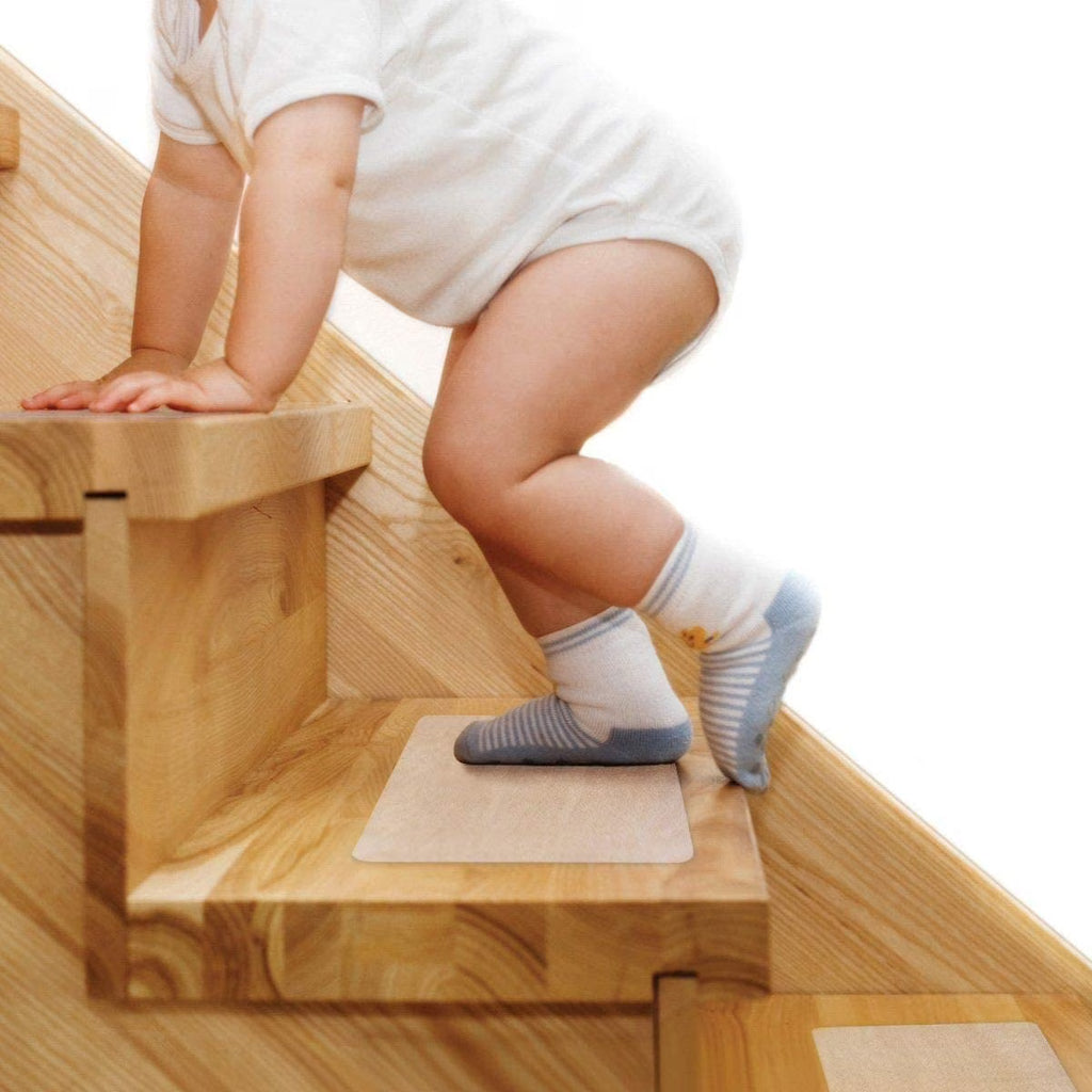 15-Pack Pre-Cut PEVA Transparent Non Slip Stair Treads Z925