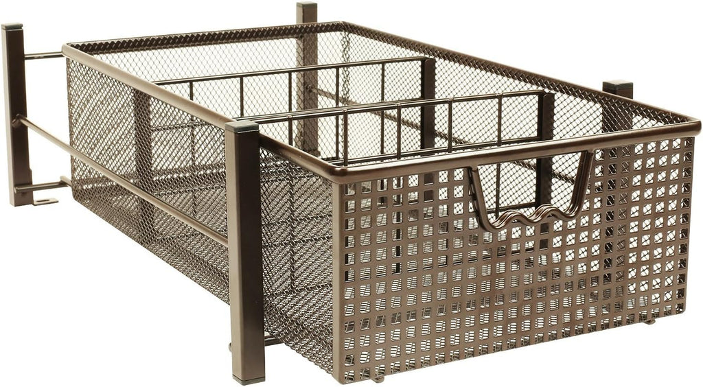 Bronze Mesh Cabinet Basket Organizer D42716