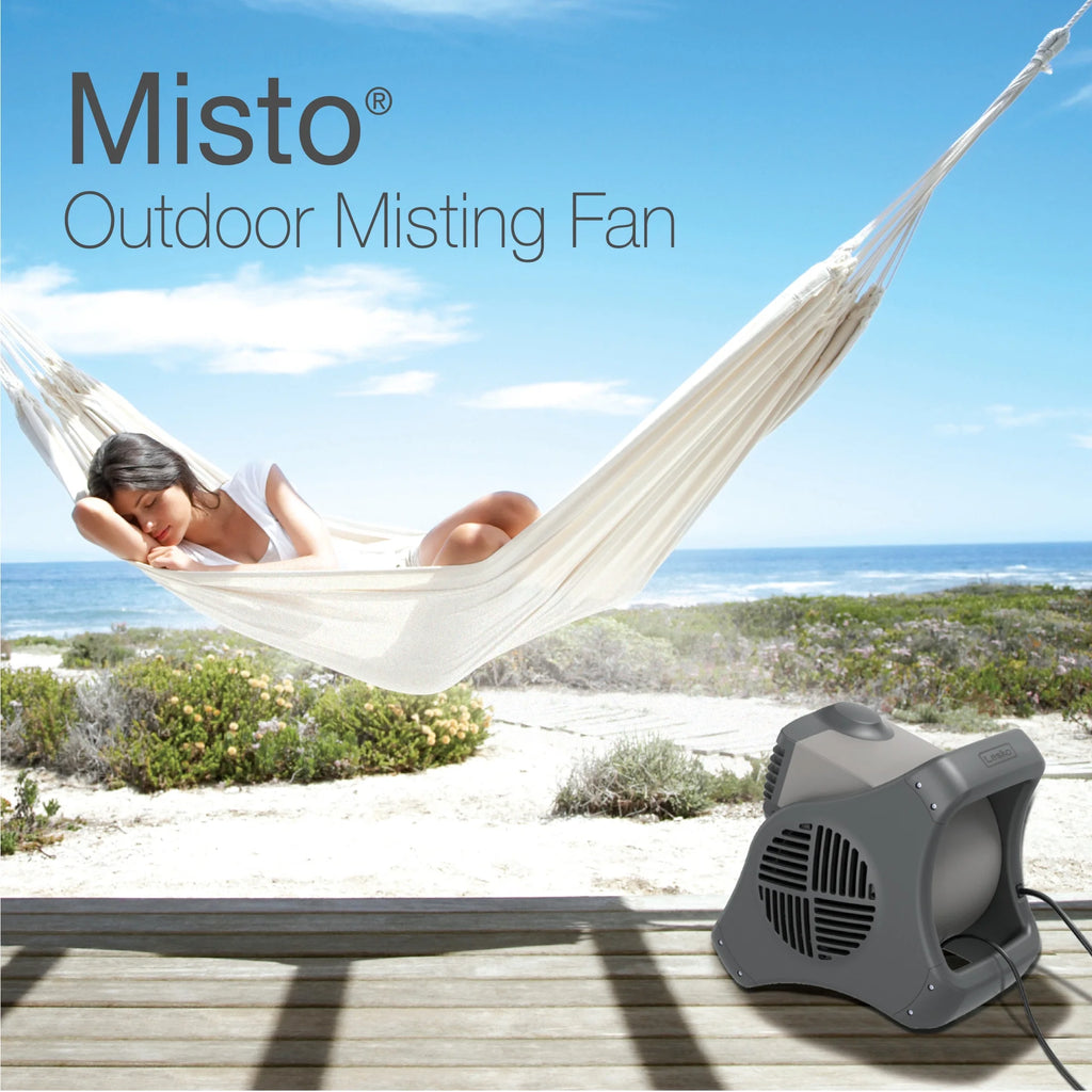 15" Outdoor Misting Fan with 3 Speeds, Black R8451