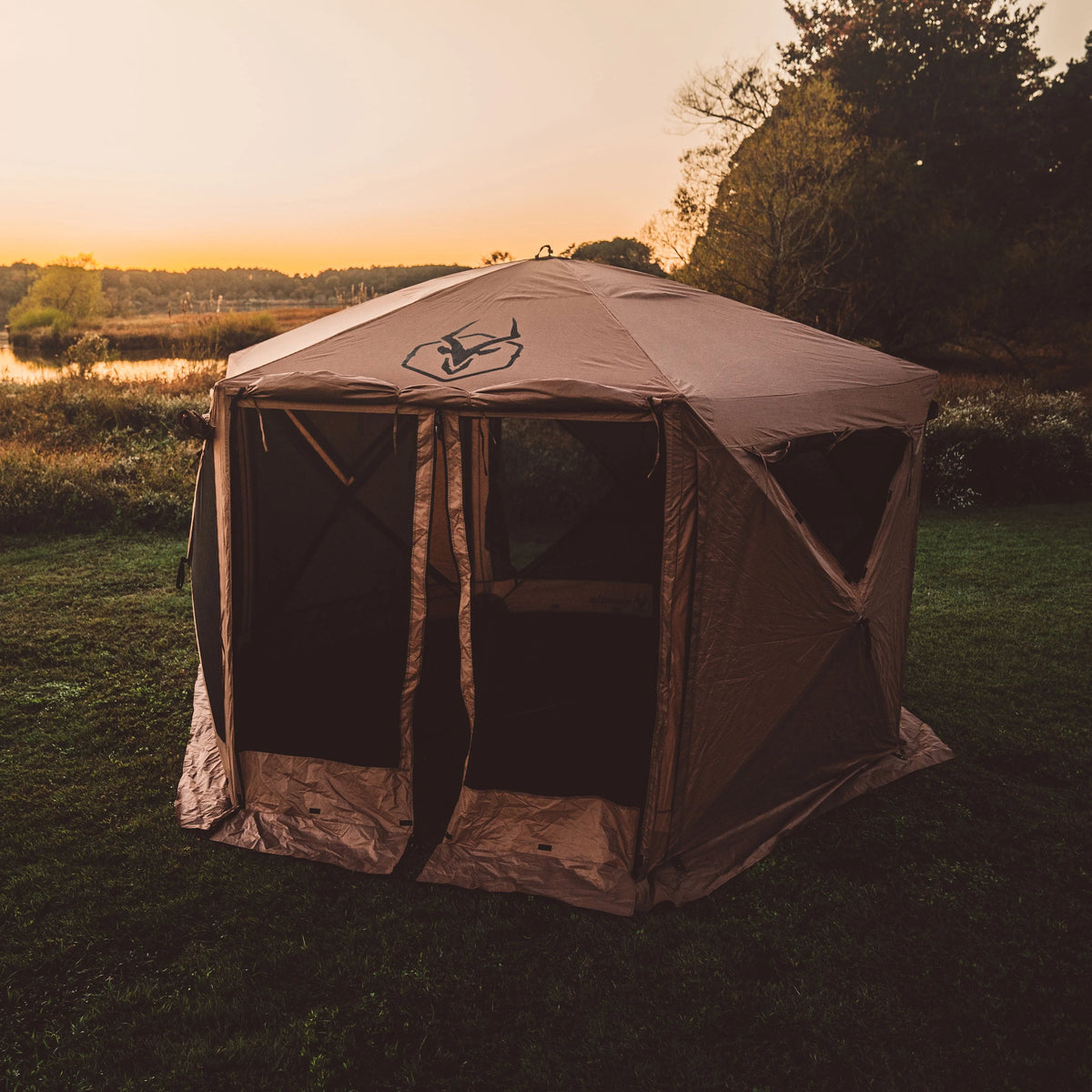 12x12ft 6 Side 8 Person Pop Up Gazebo Tent B877
