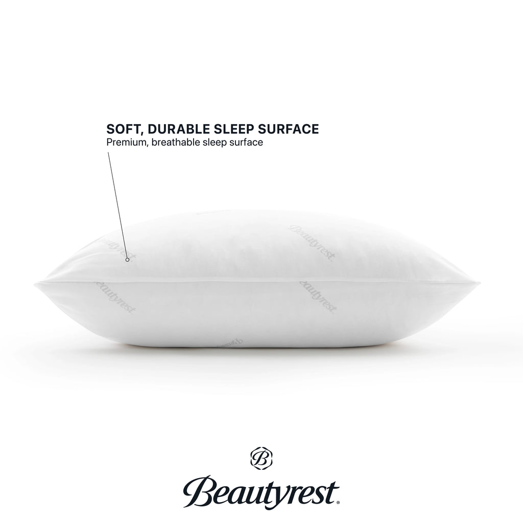King Size Polyester Bed Pillow 2 Pack E217299