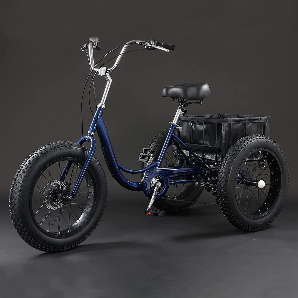 7 Speed 20" 3 Wheel Adult Tricycle with Basket I41144