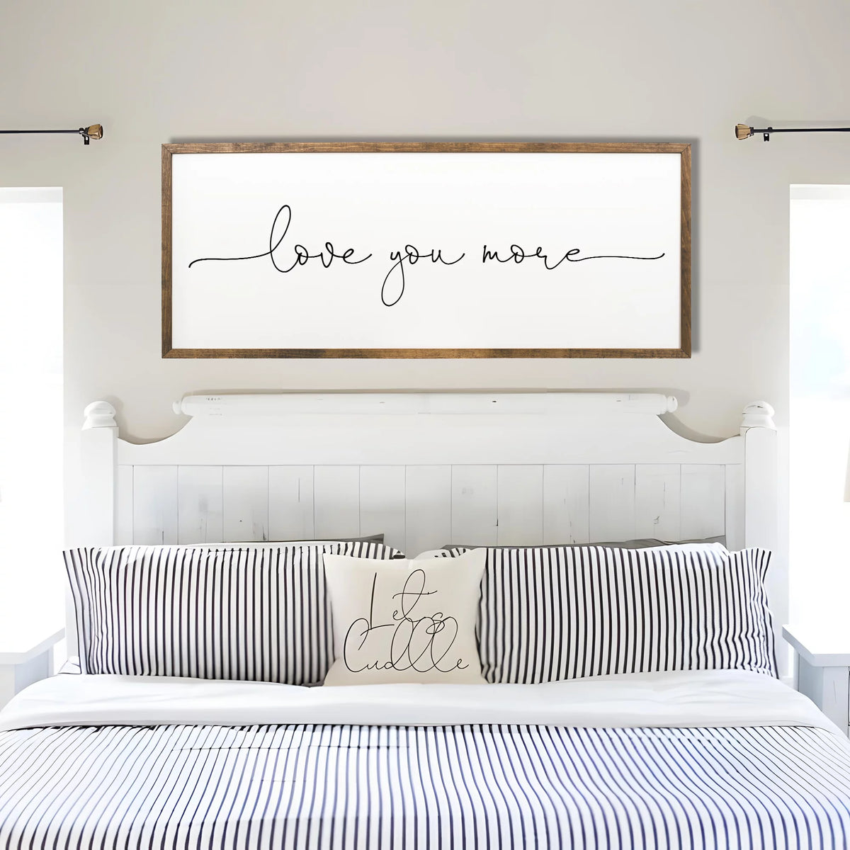 Love You More Sign 10x20 inches Bedroom Wall Decor N294058