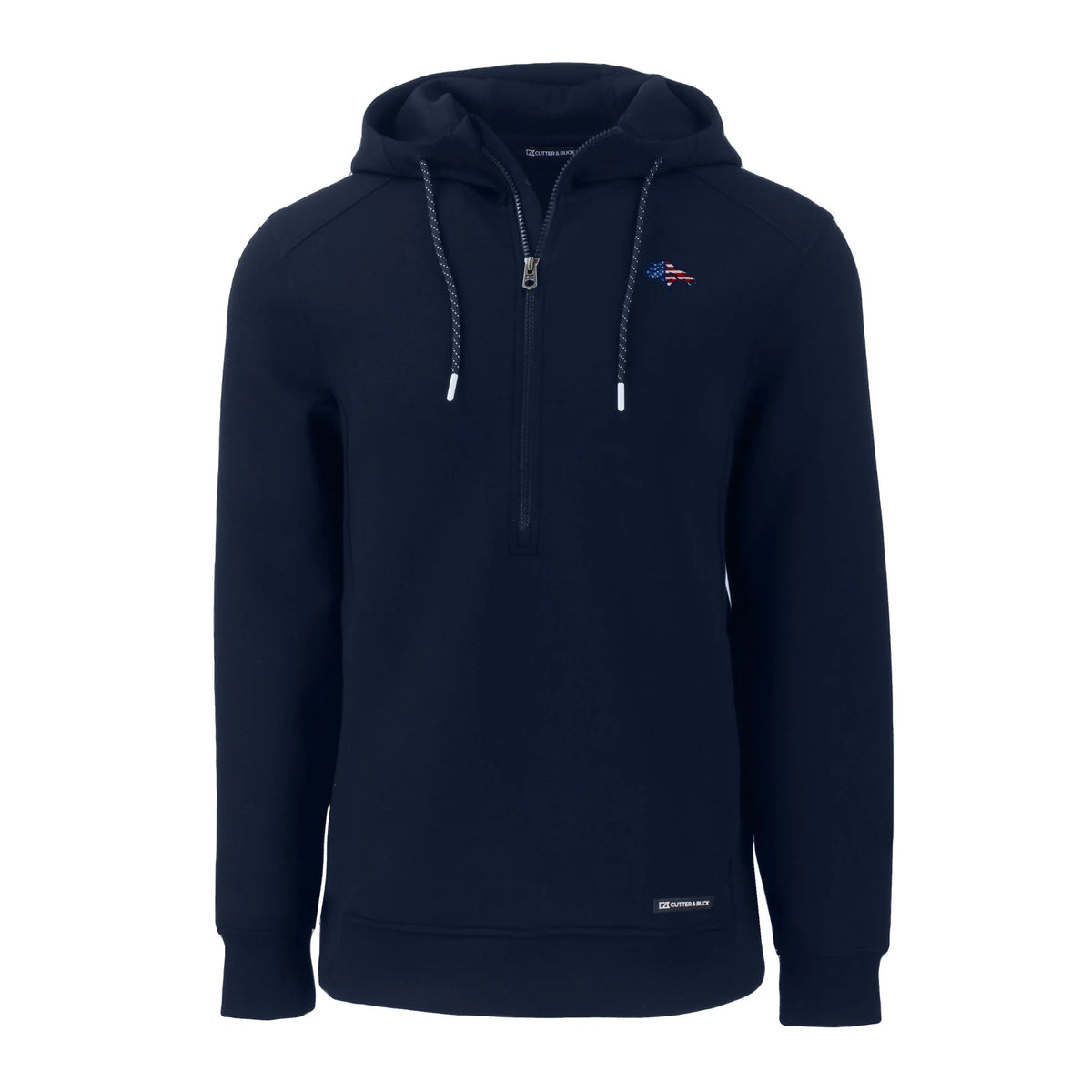 Navy Half-Zip Recycled Pullover Hoodie G4924
