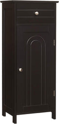 Brown Wooden Bathroom Floor Cabinet with Drawer P909